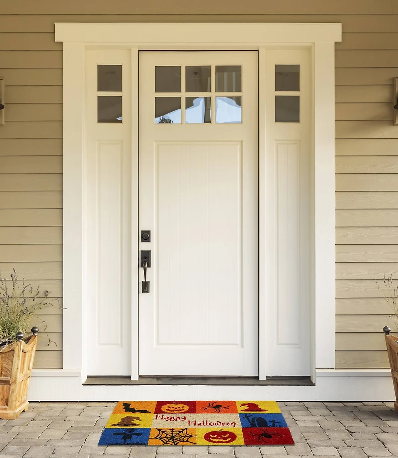 DII® Happy Halloween Vinyl Back Coir Doormat