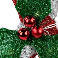 26" Red & White Lighted Double Candy Cane Outdoor Christmas Décor