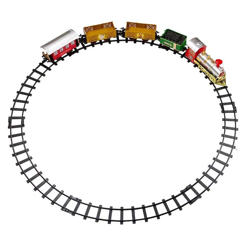 16-Piece Lighted & Animated Christmas Express Train Set