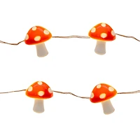 18ct. Warm White LED Mushroom Icon String Lights by Ashland®