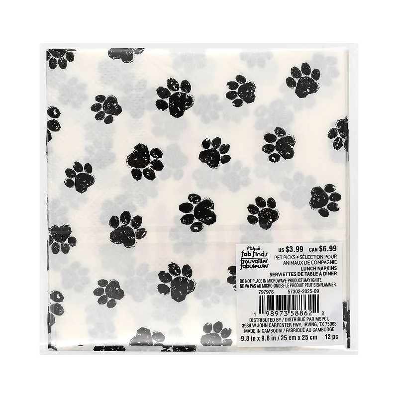Assorted Pets Paper Lunch Napkins, 12ct. by Fab Finds