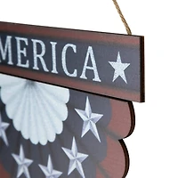 11.75" Red, White & Blue America Wall Bunting Patriotic Hanging Accent