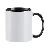 Craft Express 11oz. Sublimation Black Handle Mugs, 6ct.