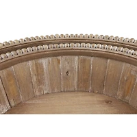 Brown Wood Rustic Tray Set