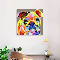 Bulldog Canvas Giclee