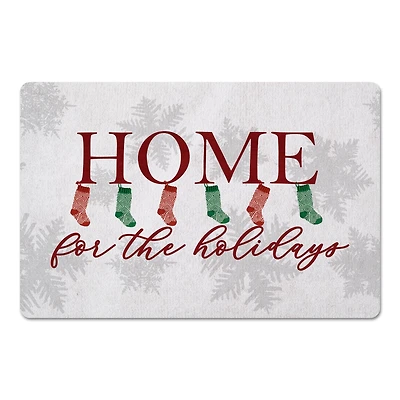 Home for the Holidays Stockings Floor Mat