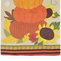 40" Pumpkins & Sunflowers Autumn Harvest Garden Flag