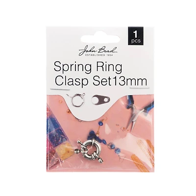 John Bead Must Have Findings 13mm Spring Ring Set