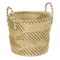Beige Seagrass Modern Storage Basket Set