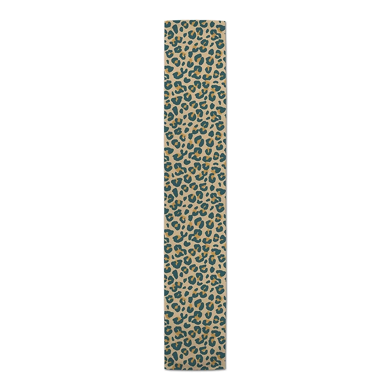 90" Leopard Cotton Twill Runner