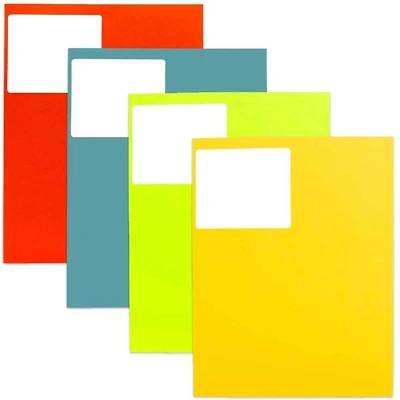 JAM Paper Assorted Bright Colors Shipping Address Labels