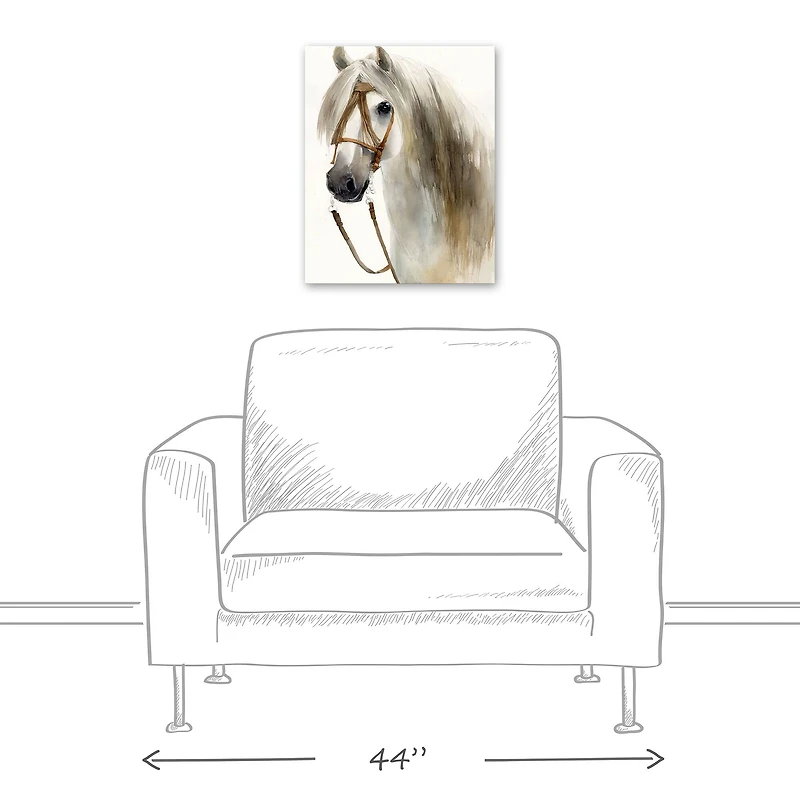 Horse In Autumn 16" x 20" Canvas Wall Art