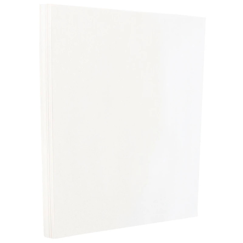 JAM Paper Glossy White 8.5" x 11" Cardstock, 50 Sheets