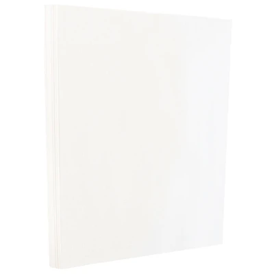 JAM Paper Glossy White 8.5" x 11" Cardstock, 50 Sheets