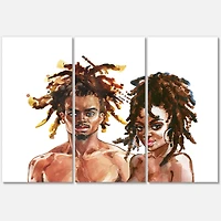 Designart - Portrait of African American Couple