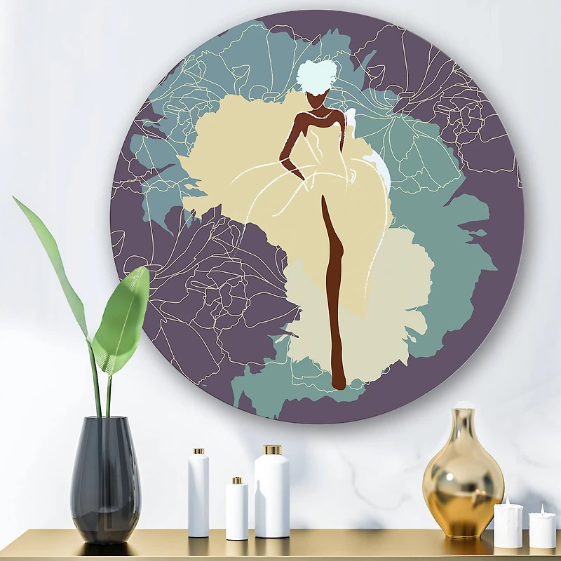 Designart - African American Woman In Gorgeous Wedding Dress