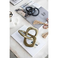 Hello Honey® 9.5" Black Marble Circle Chain Décor