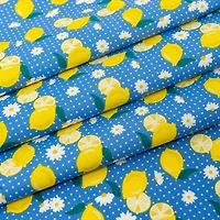 SINGER Lemon Floral Cotton Fabric Bundle