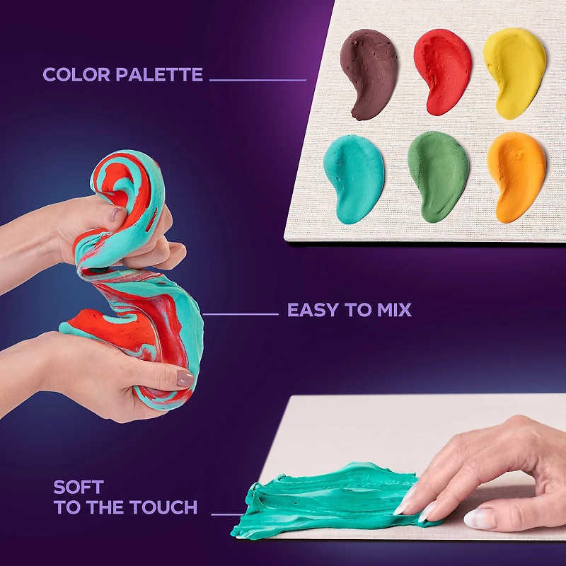 OKTO Sensory Art 3D Vincent Van Gogh Sunflowers Clay Painting Kit