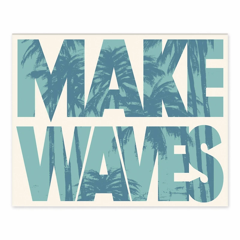 Make Waves Tabletop Canvas Accent