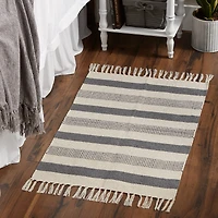 DII® Gray Combo Stripe Hand-Loomed Rug, 2ft. x 3ft.