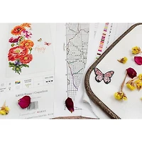 LetiStitch Poppy Counted Cross Stitch Kit