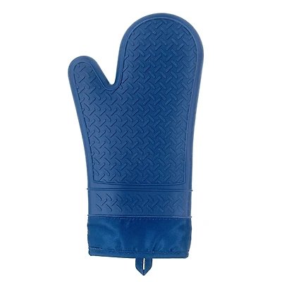 12.75" Blue Silicone Oven Mitt by Makery™