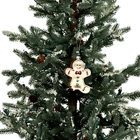 4" Gingerbread Cookie with Bite Glass Ornament by Ashland®