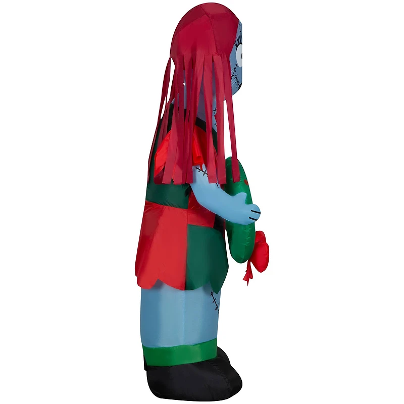 5ft. Airblown® Inflatable Christmas Sally in Patchwork Dress with Monster Wreath