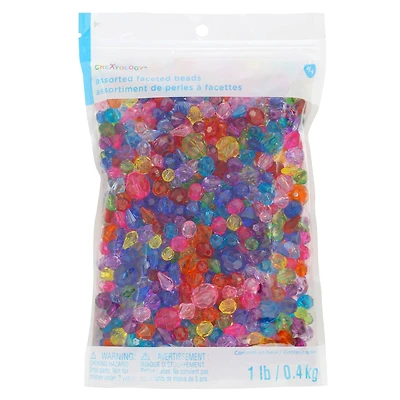 1lb. Multicolor Faceted Beads by Creatology™