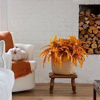 19in. Autumn Artificial Fall Boston Fern - Set of 6