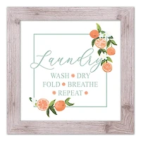 Citrus Laundry 16" x 16" Western White Framed Print