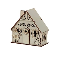 DIY LED Wood Village Santa House by Make Market®