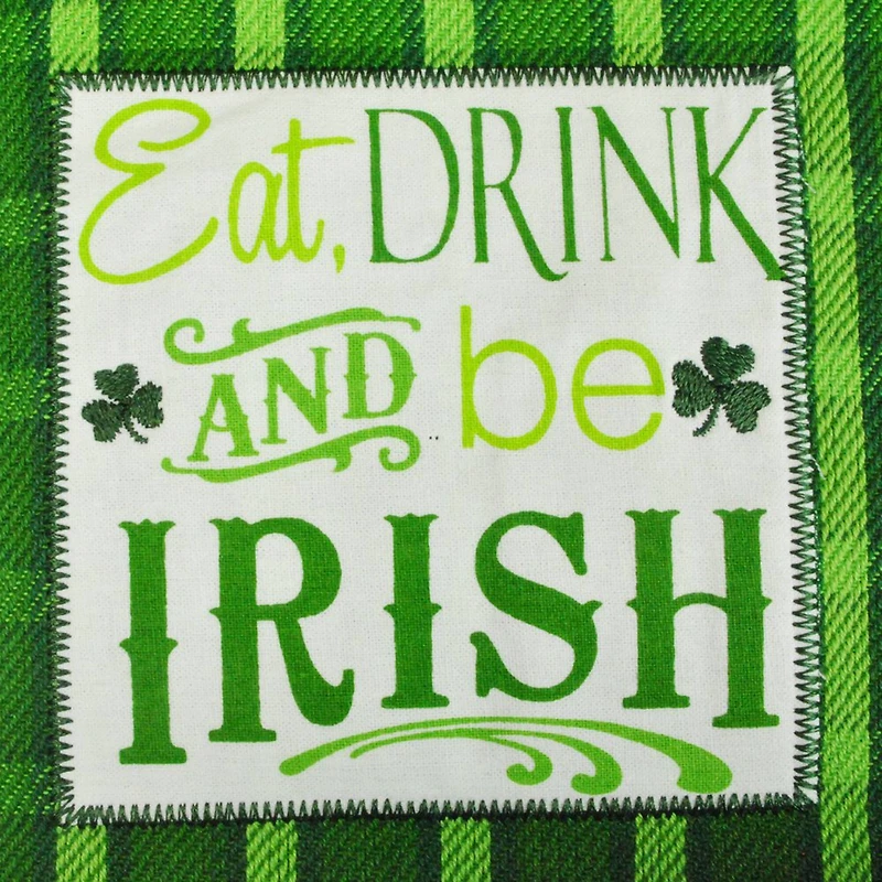 DII® St Patty's Day Embroidered Dishtowels, 3ct.