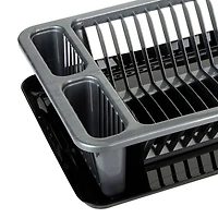 Kitchen Details Silver Large Dish Rack with Tray