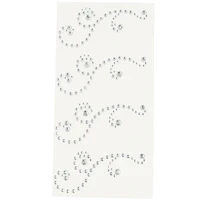 12 Packs: 4 ct. (48 total) Clear Swirl Flourish Adhesive Rhinestones by Recollections™