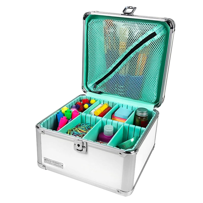 Vaultz White Square Divided Storage Box