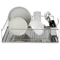 Kitchen Details Twisted Chrome 3-Piece Dish Rack