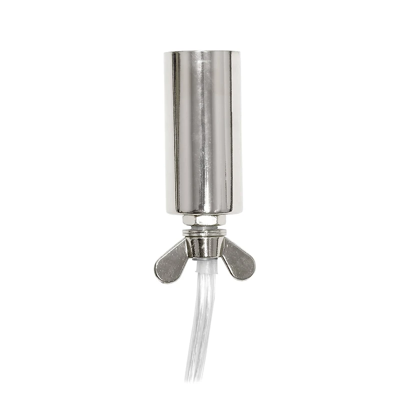 Lalia Home 8" Medium Metal Crystal Round Orb Table Lamp