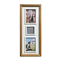 3 Opening Natural Woodgrain Collage Frame with Raised Mat by Studio Décor®
