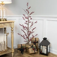 4ft. Unlit Potted Berry Artificial Christmas Twig Tree