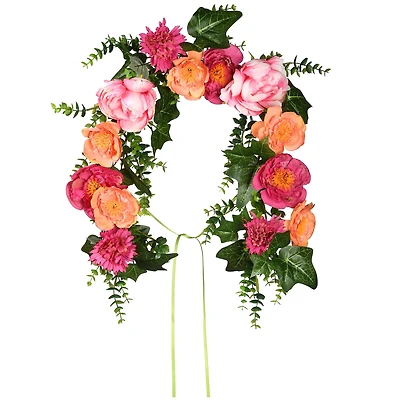 3ft. Spring Peony Flowers Mailbox Swag