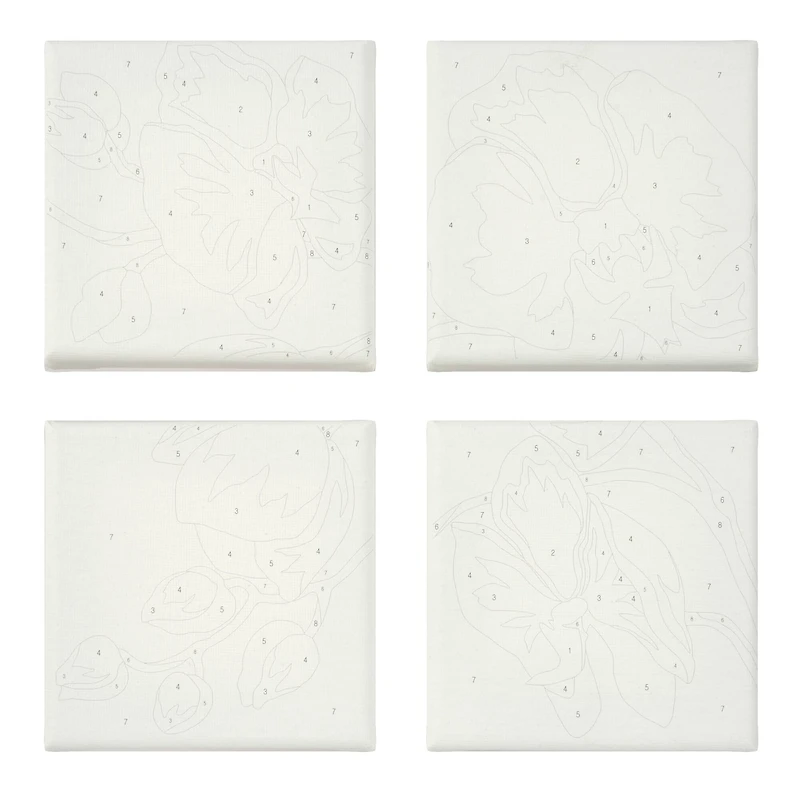 Orchids Paint-by-Number Gallery Mini Kit by Artist's Loft®