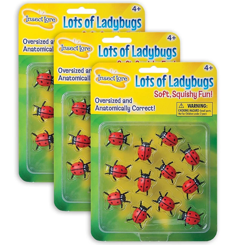 Insect Lore Lots Of Ladybugs, 3 Packs of 12