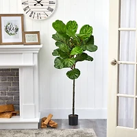 4.5ft. Potted Fiddle Leaf Artificial Tree