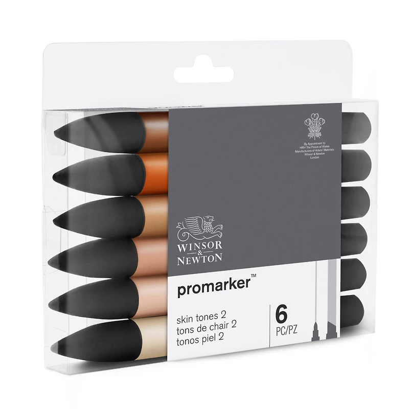 Winsor & Newton® ProMarker™ 6 Marker Set, Skin Tones 2