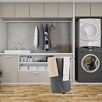 Mind Reader Collapsible Hamper with Wheels