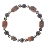 John Bead Jasper No.79 Natural Stone Stretch Bracelet