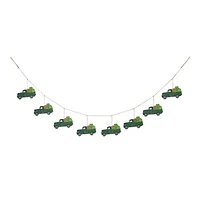 Glitzhome® St. Patrick's Metal Trucks Garland