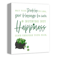 Simple Irish Blessing Canvas 11" x 14" Canvas Wall Art